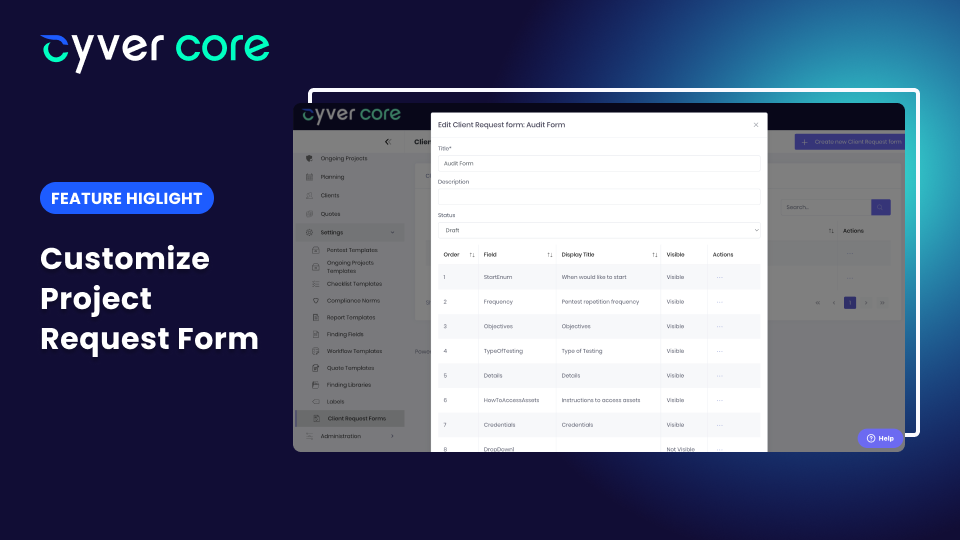 Feature Highlight: Customize Project Request Form 